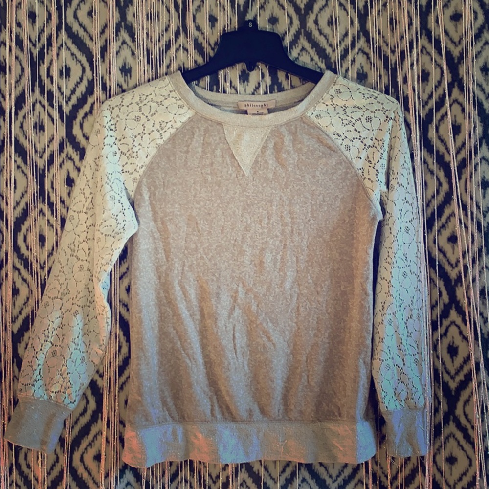 Philosophy cute lace sweater 🧶